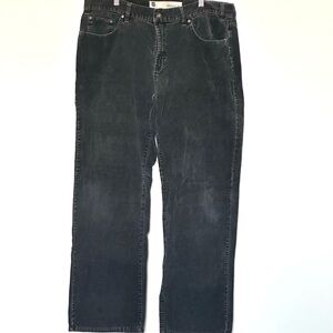 GAP Washed Black‎ Straight Fit Corduroy Pants Size 38X32